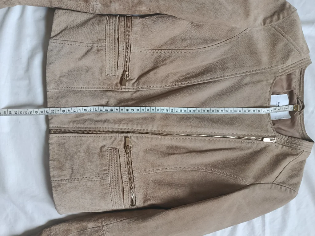 Chaqueta de cuero beige Mango talla S – photo 7